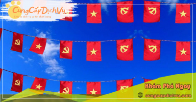 Xưởng may & in ấn cờ vải theo yêu cầu giá rẻ tại tỉnh Lâm Đồng